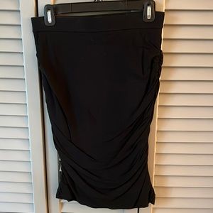 Club Monaco - Black Jersey Ruched Skirt - Size Medium